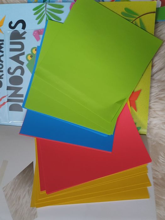 Dinozaury origami dla dzieci książka zabawka
