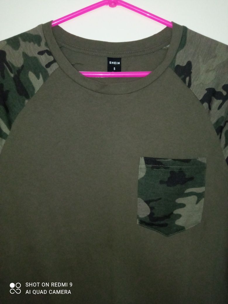 SHEIN t-shirt męski moro S
