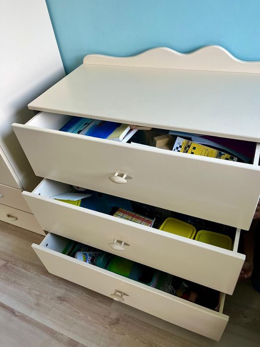 Komoda z Meblik wanilia dla dzieci szafka dziecięca młodzieżowa