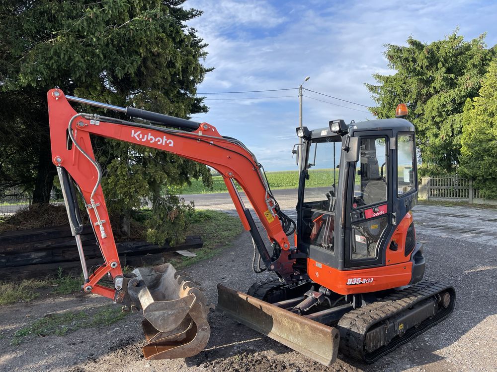 Minikoparka Kubota U35-3 rok2017. 3900 mth 3,6T cat volvo takeuchi jcb