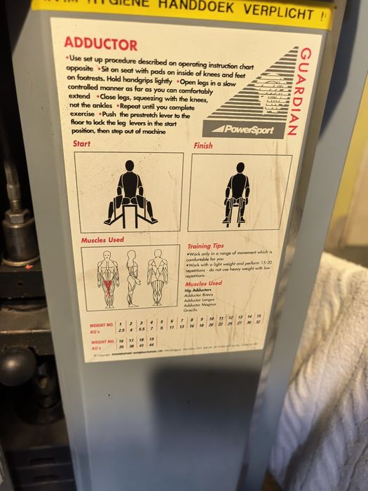 Maszyna na nogi odwodziciele