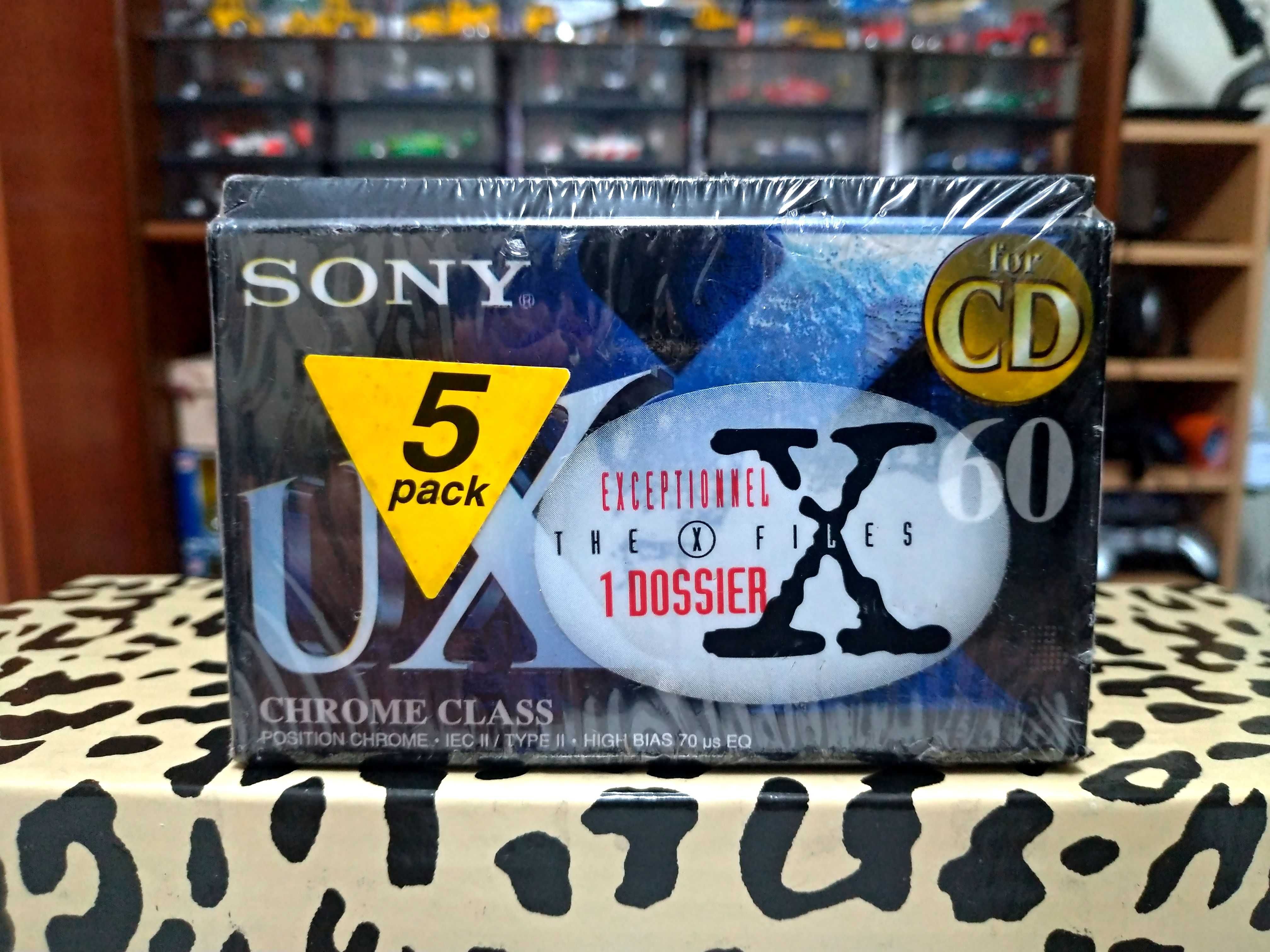 Pack 5 Cassetes Sony UX60 Chrome Class X-Files