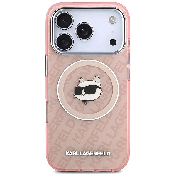 Etui Karl Lagerfeld IML Choupette Head Logo MagSafe na iPhone 17 Pro -