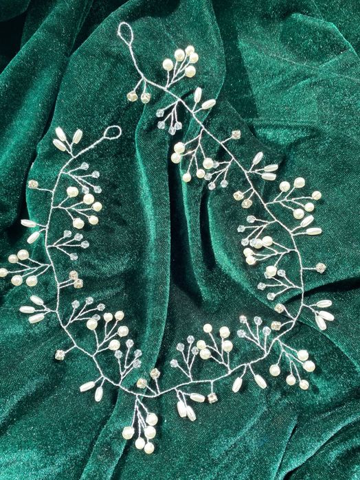 Прикраса на волося, свадебное украшение, свадебная прическа