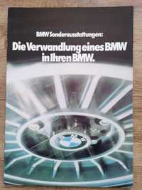 Prospekt BMW wyposażenie specjalne.