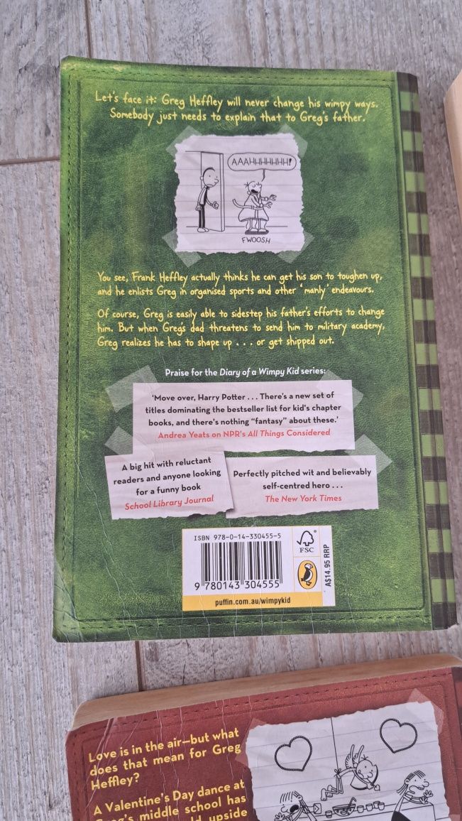 Diary of a Wimpy Kid Dzienniczek Cwaniaczka po angielsku 4 tomy