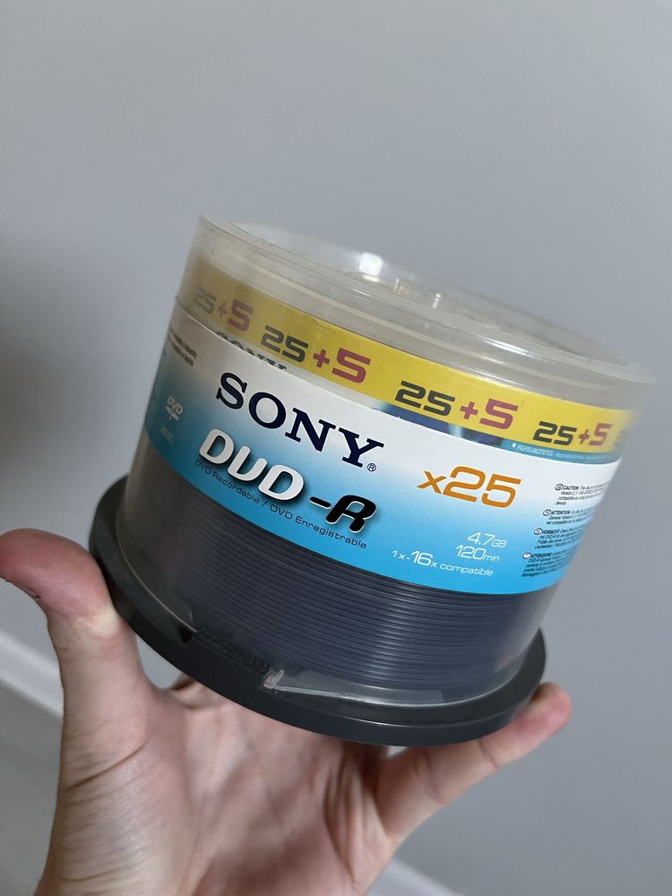 Płyty SONY DVD-R 4.7gb 120min 50 sztuk