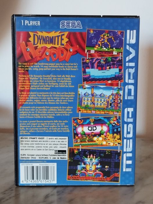 Dynamite Headdy Sega Mega Drive