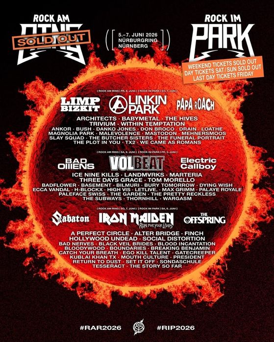 Rock Am Ring 2026 - Bilhete físico