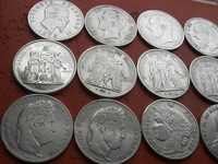 Набор Редких монет Франция Италия Бельгия и т.д 19 век-серебро оригина