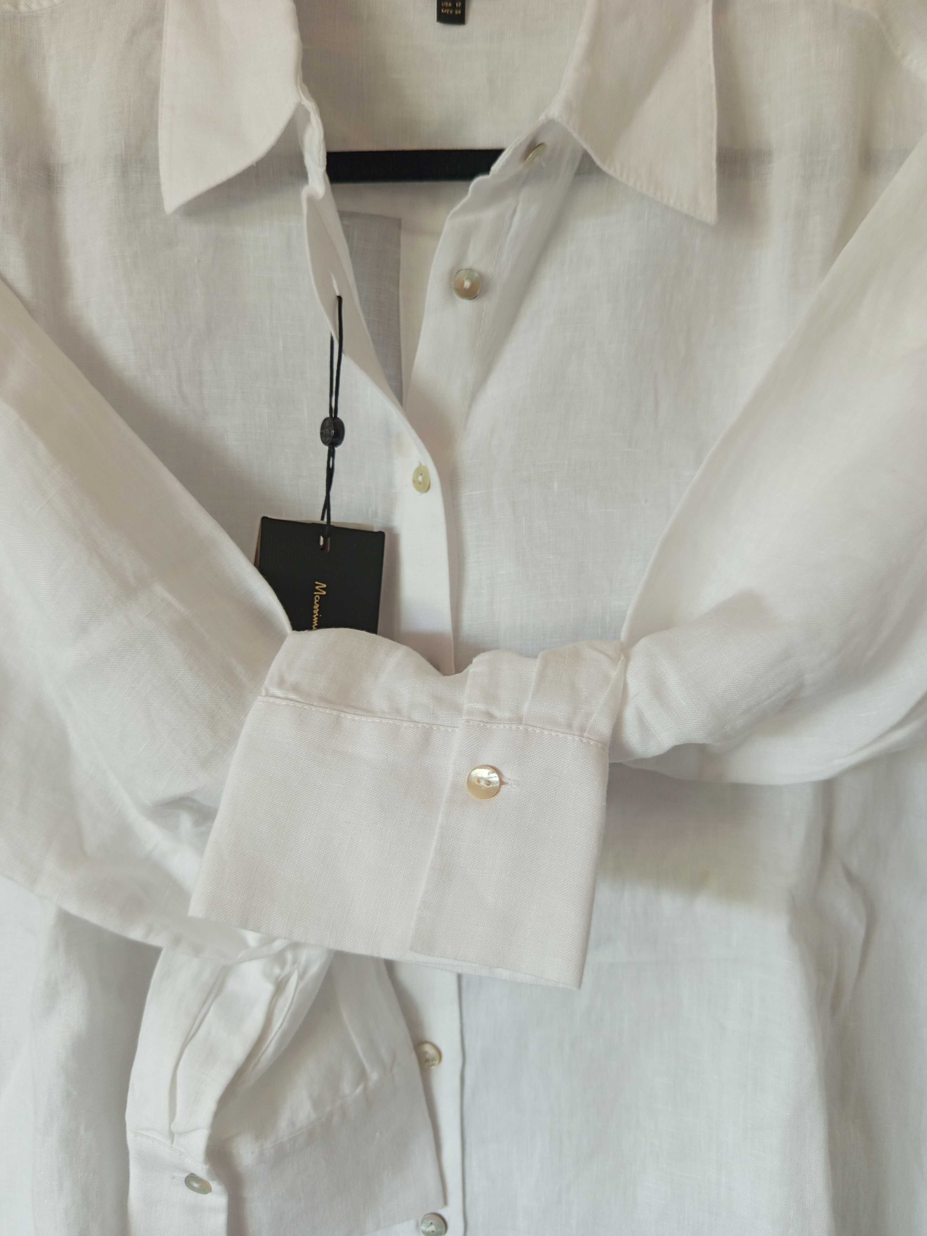koszula lato len Massimo Dutti