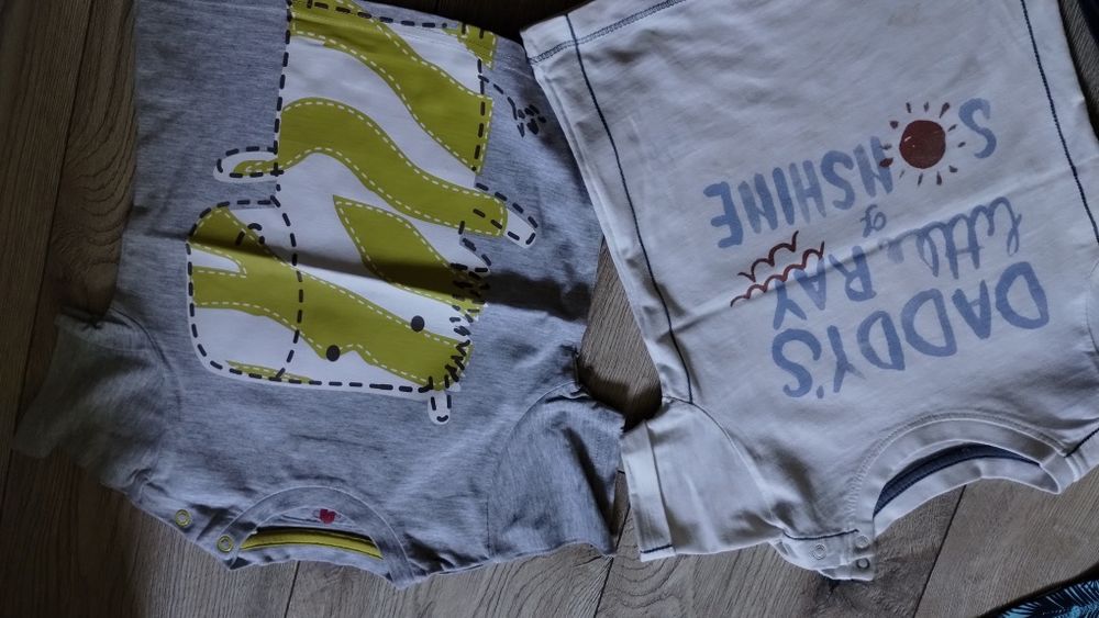 Zestaw t-shirtów, koszulek chłopięcych na lato 80-86