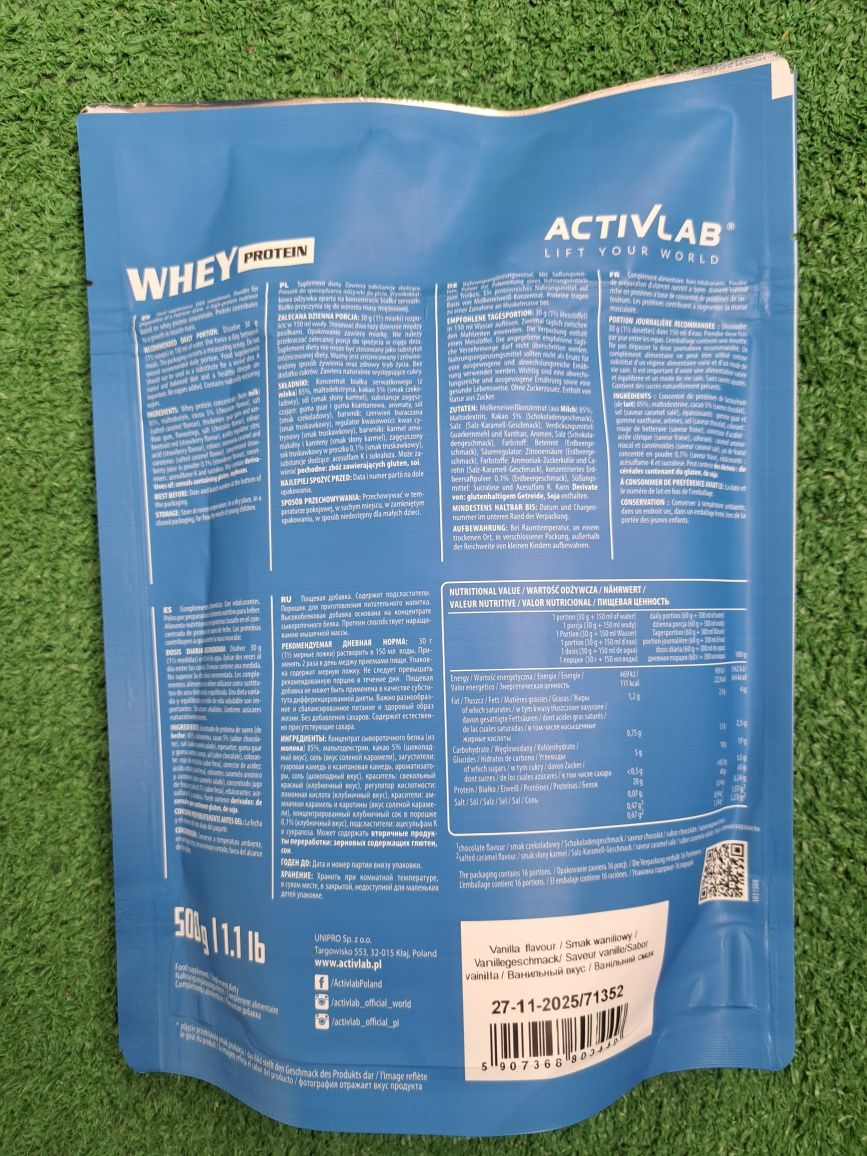 Activlab Whey Protein 500 g wanilia