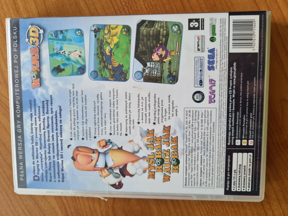 Worms 3D na PC retro