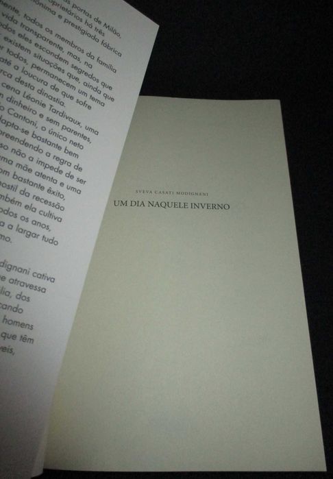 Livro Um dia naquele inverno Sveva Casati Modignani