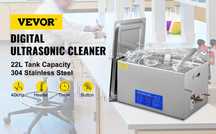 Máq. Limpeza ultrassons 30L  300W/600W  28/40kHz Inox