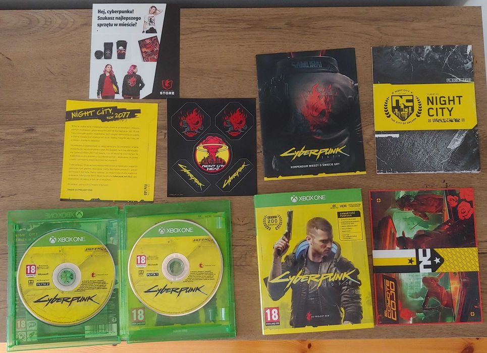 Konsola Xbox series X z grą Cyberpunk 2077