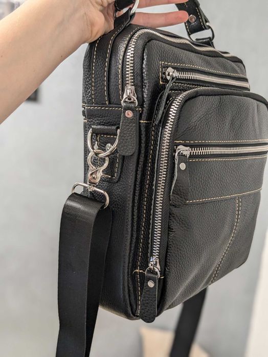 Цікава чоловіча шкіряна сумка -барсетка