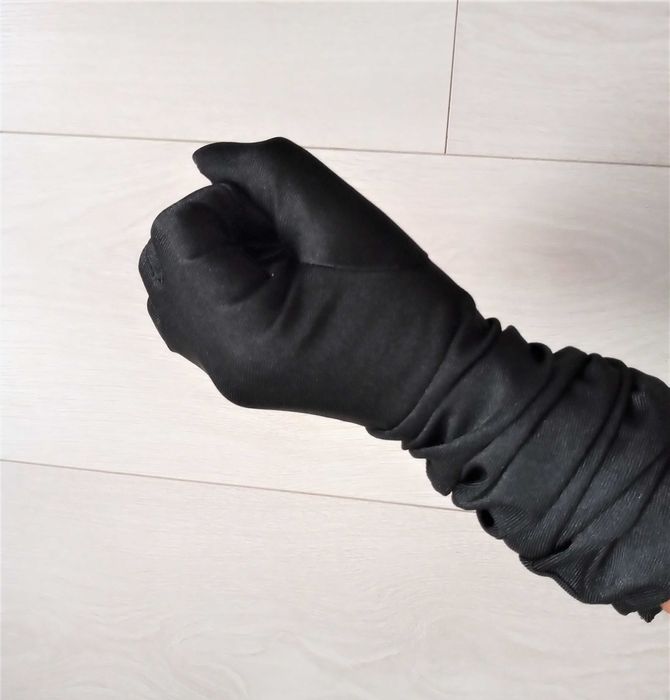 Nowe czarne długie 54 cm rękawiczki alternative