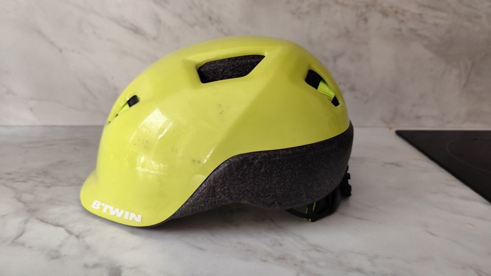 Kask rowerowy dla dzieci Btwin Fluo