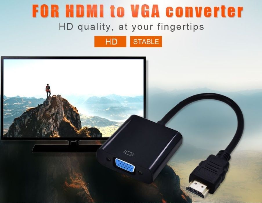 Эмулятор монитора конвертер HDMI -> VGA без звука PS T2 т2 райзер