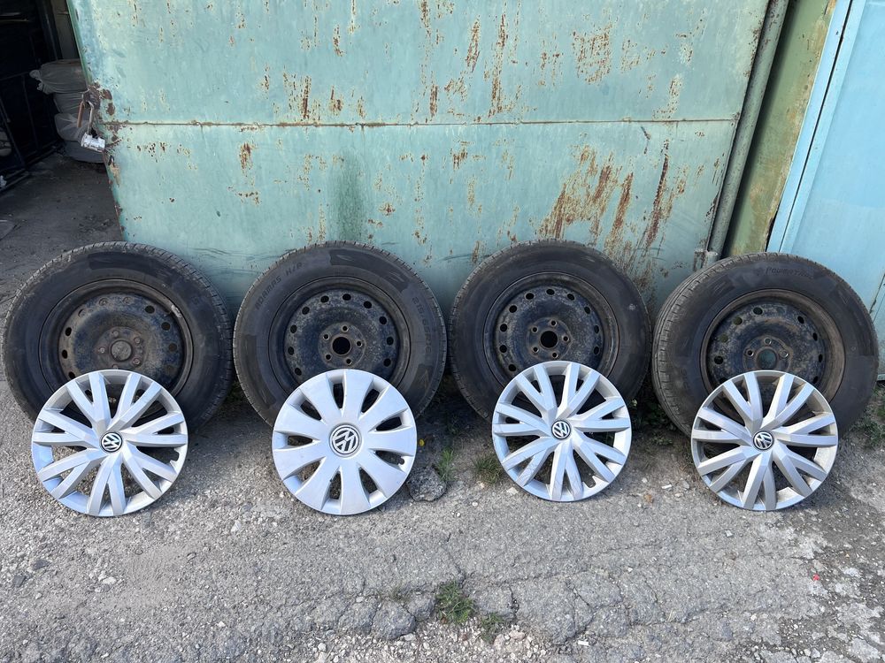 Летняя резина Powertrac 215/65 R16 + оригинальные диски Volkswagen