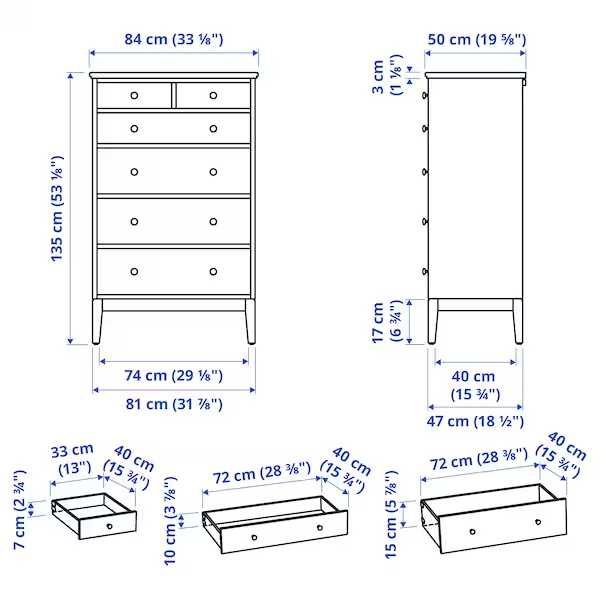 Kredens IKea  IDANÄS 6 szuflad biała 84x135 Idanas komoda nowa w karto