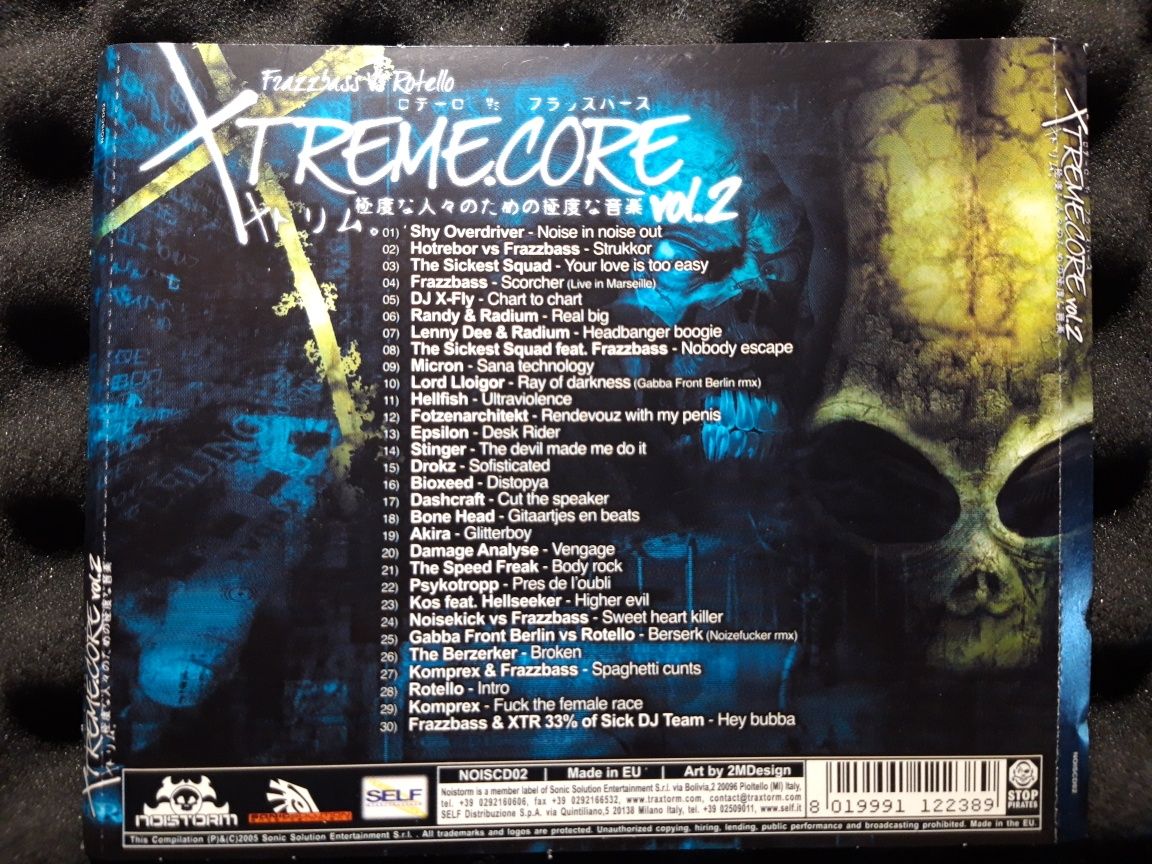 Frazzbass Vs Rotello – Xtreme.Core Vol. 2 (CD, 2005)