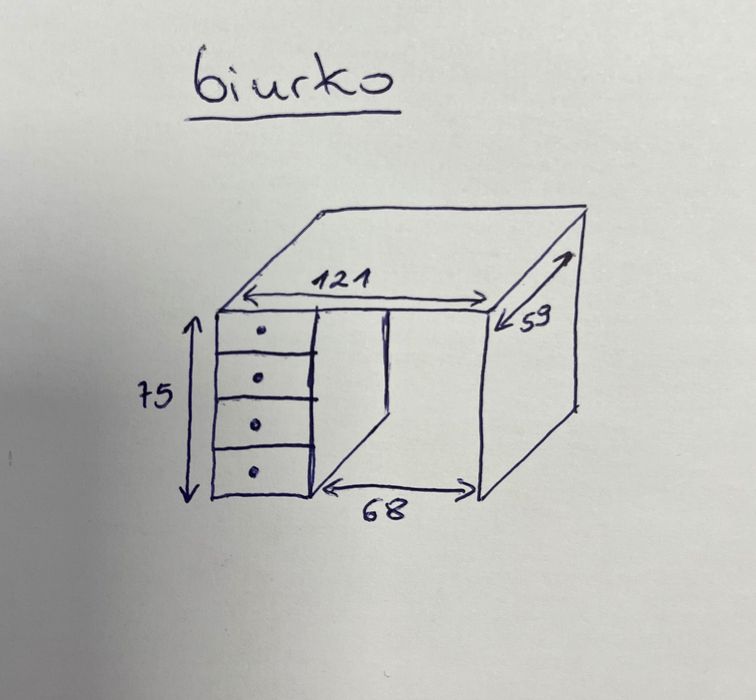 Biurko młodzieżowe dziewczęce