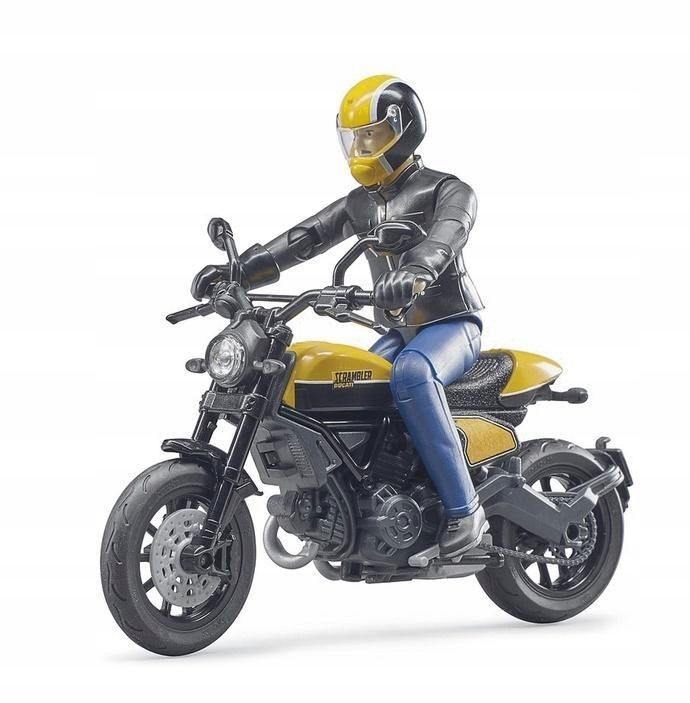 Scrambler Ducati Z Pełną Przepustnicą I Z Kierowcą