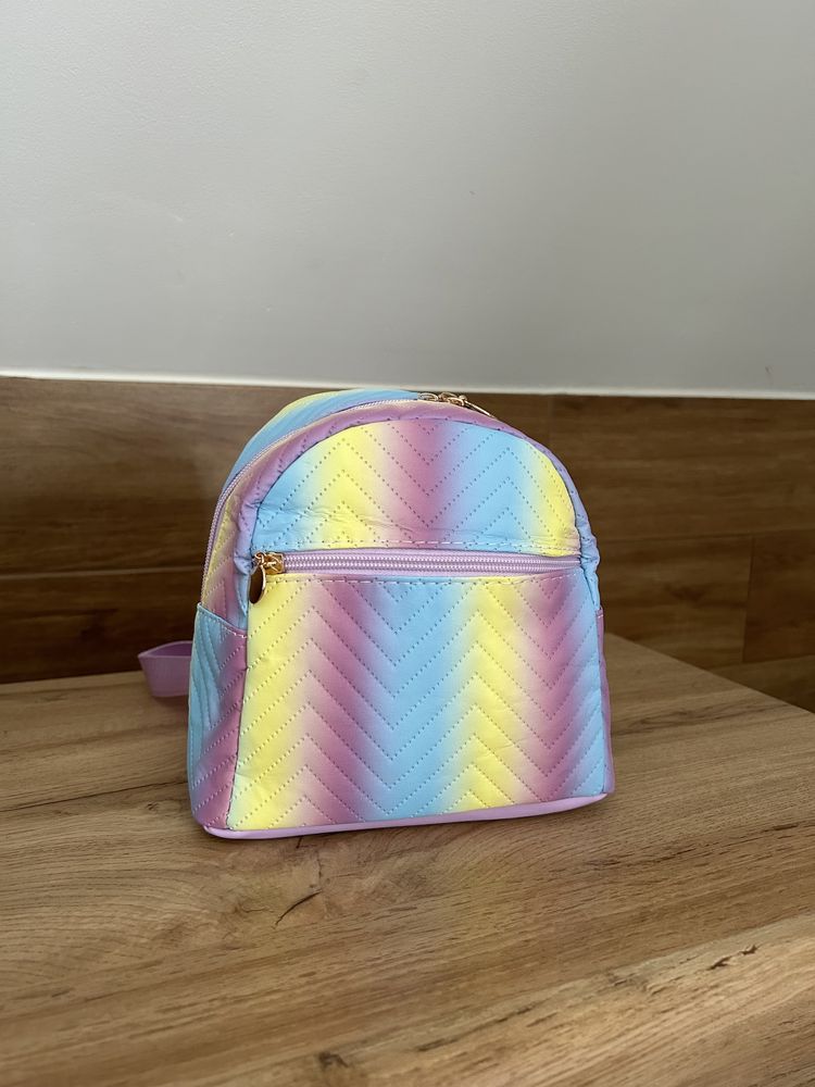 Kolorowy pastelowy plecak nowy