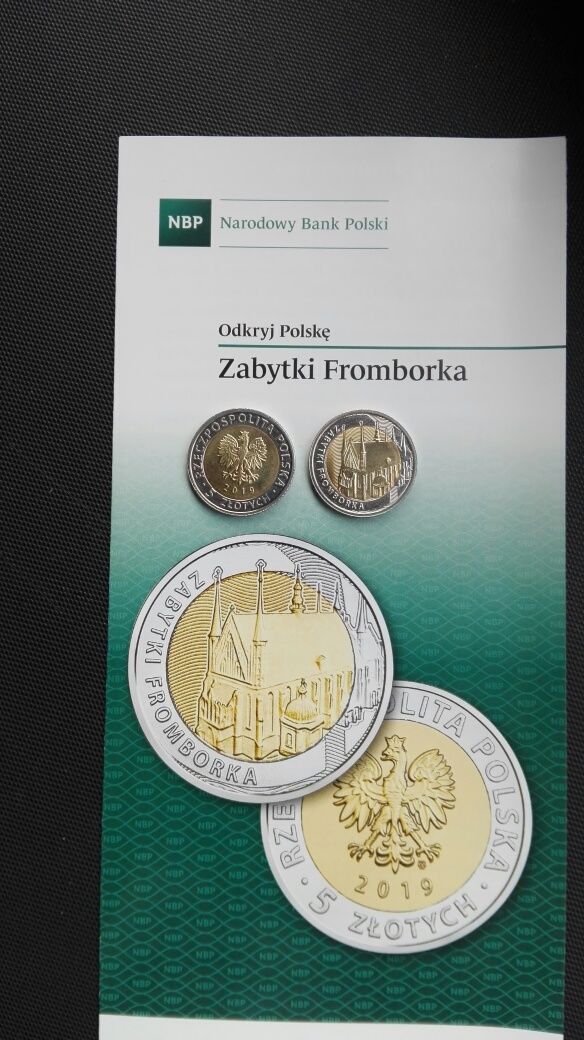 Zabytki Fromborka 5 złotych ,na sztuki (selekcja w rekawiczkach)