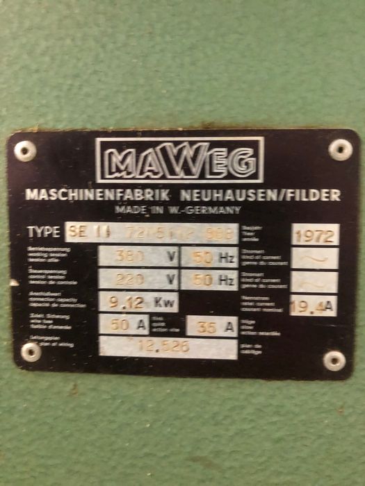 Szlifierka przelotowa dwu stronna Maweg