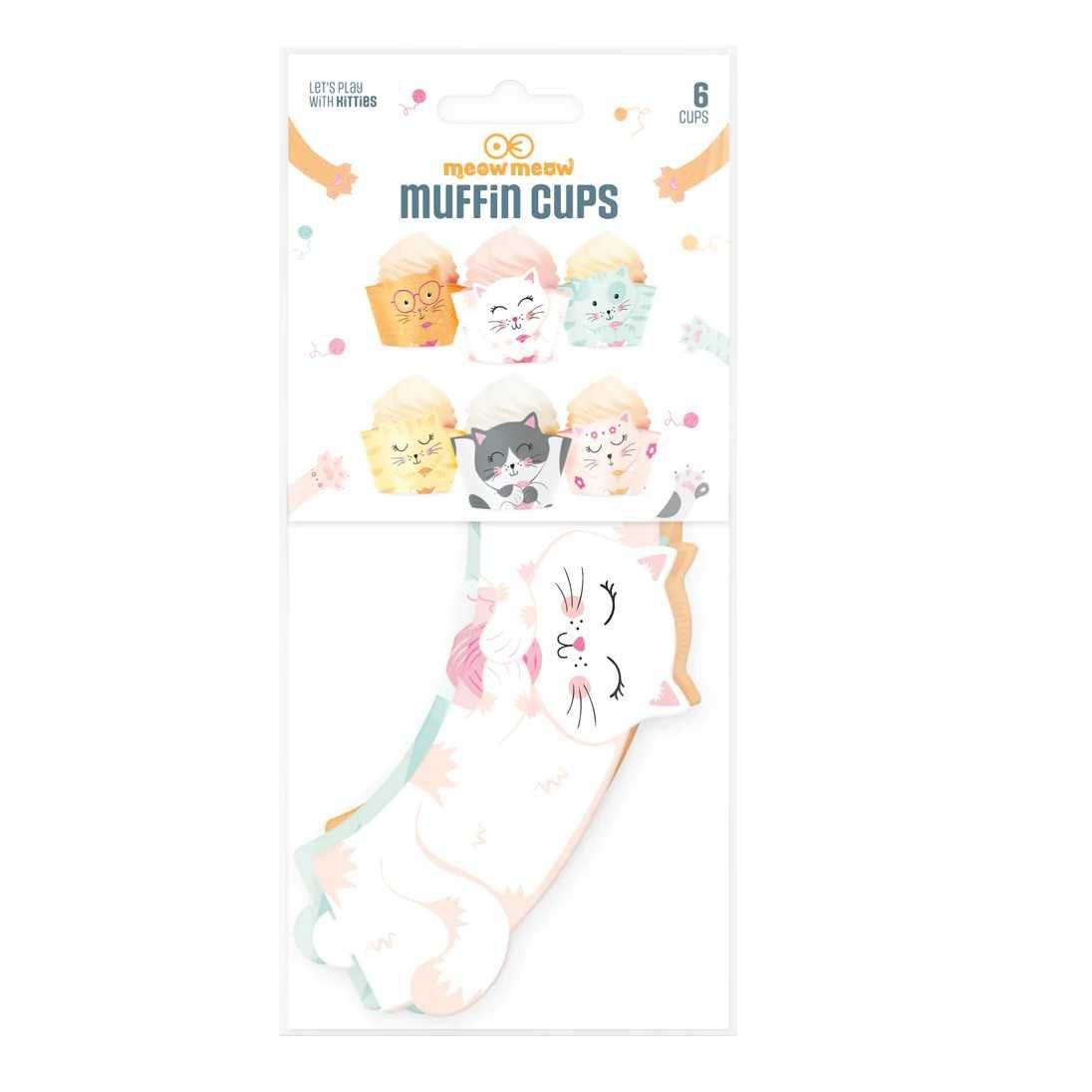 Papilotki Do Babeczek Muffinek Owijki Kotki Koty Kotek 6 szt.