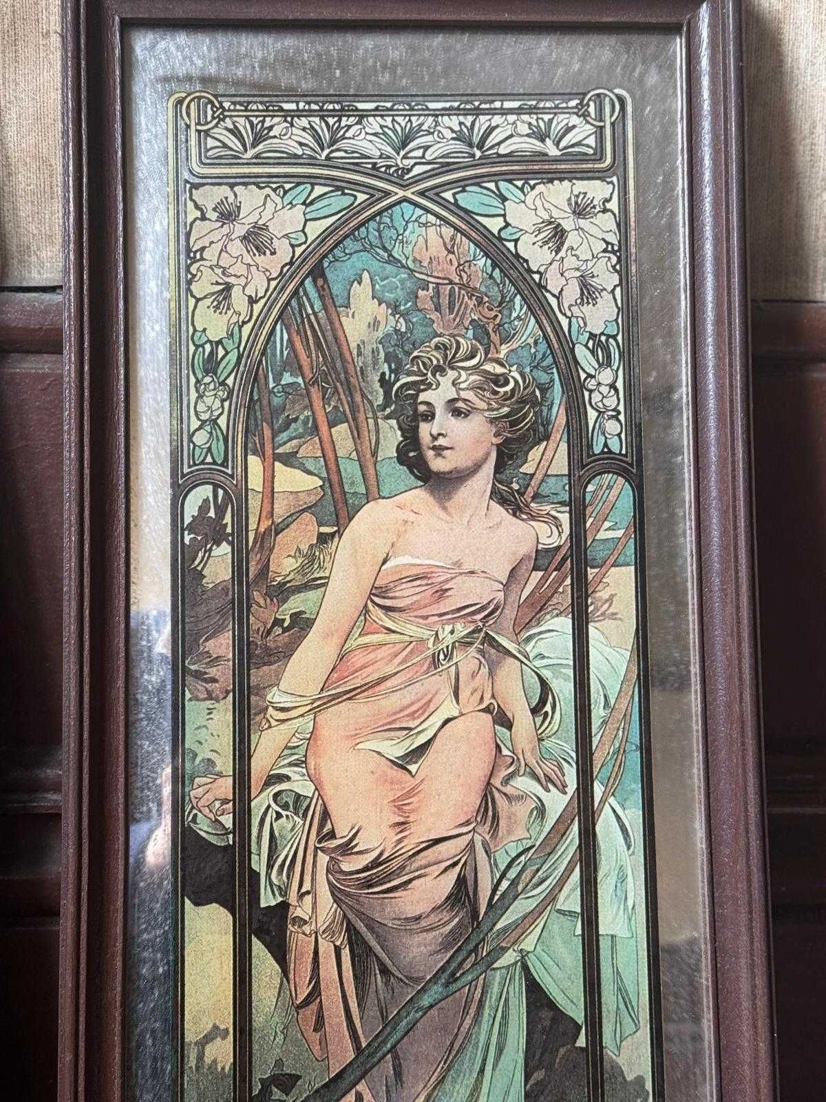 Dois vitrais  Belle Epoque/Art Noveau. BARATO ( oferta doutro)