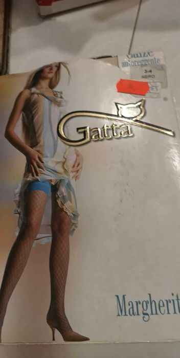 Ponczochy samonosne czarne ekri 3