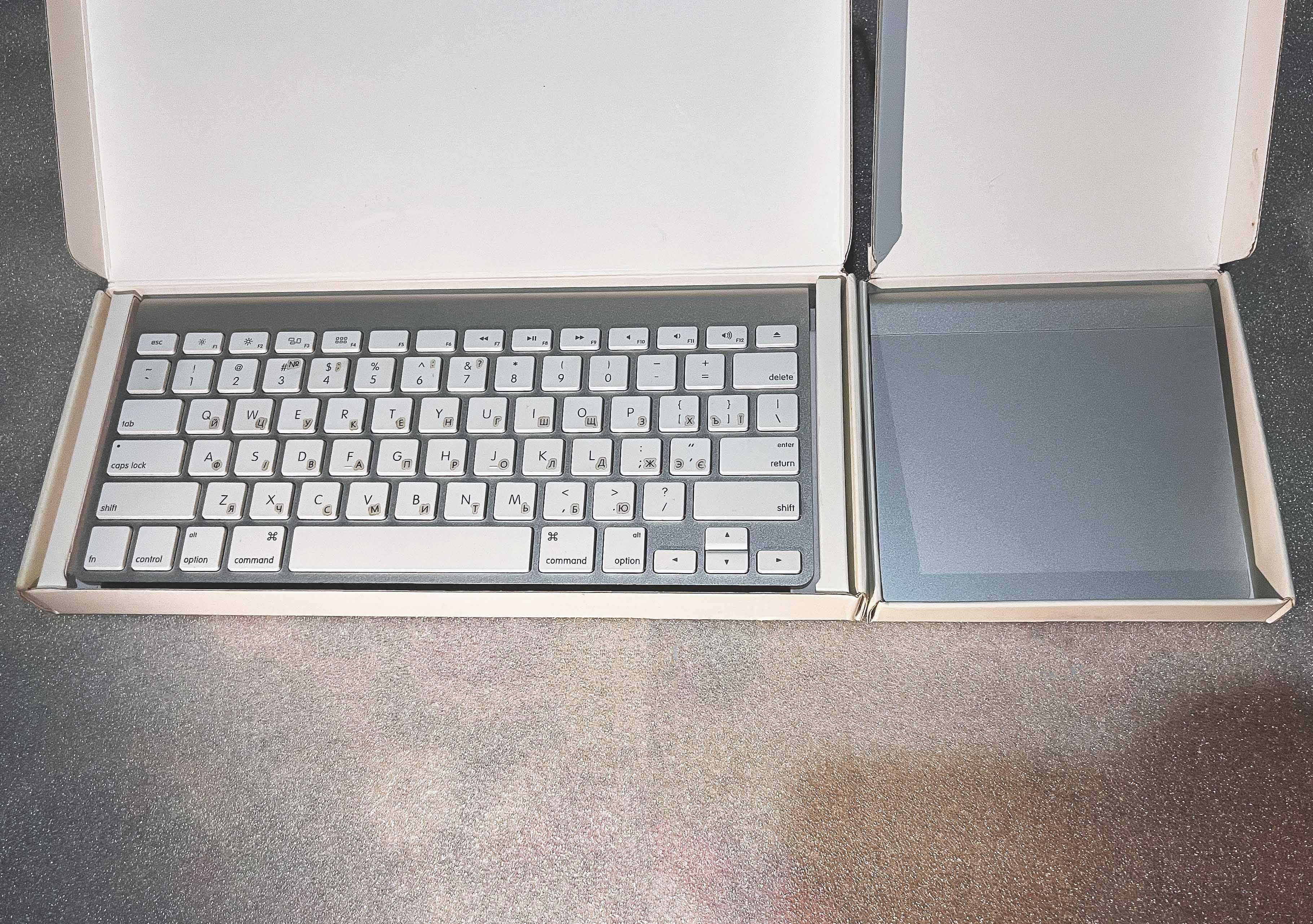 набор Apple Magic Keyboard + Magic trackpad silver/клавиатура+трекпад