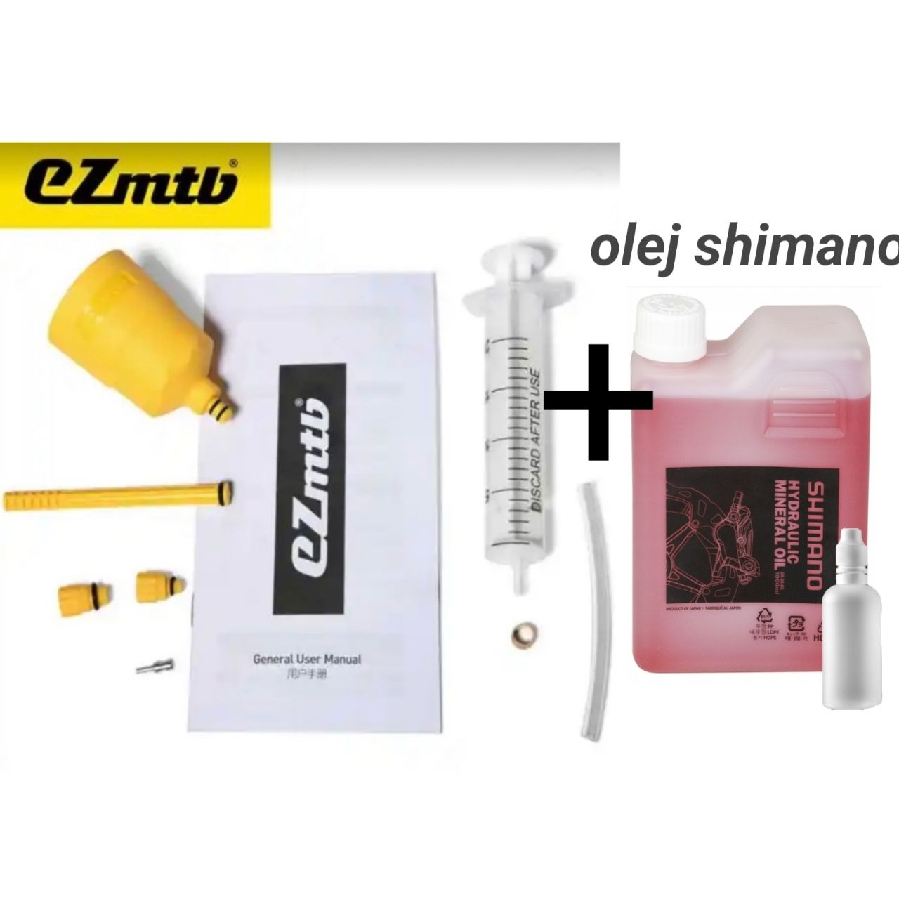 Zestaw do odpowietrzania hamulców ezmtb + olej shimano mineral oil
