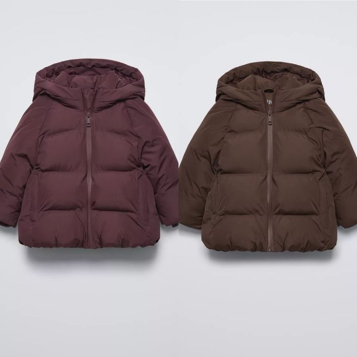 ZARA 104,110,116 шоколадна мрія сезону куртка пуховик