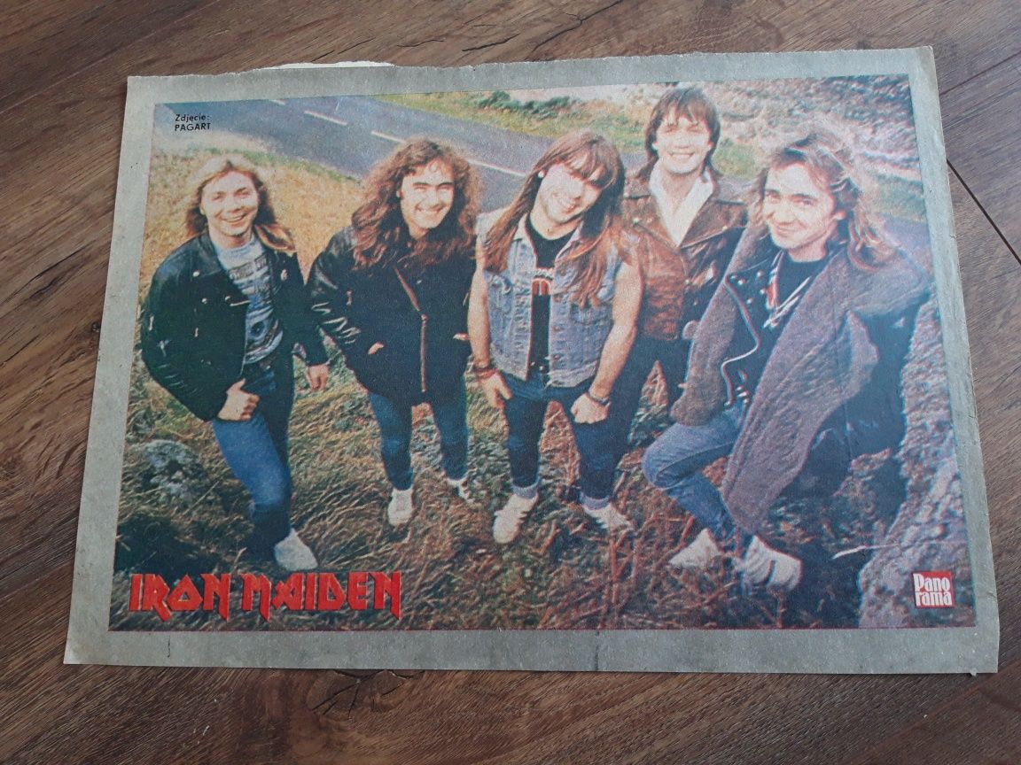 Iron Maiden plakat z czasopisma