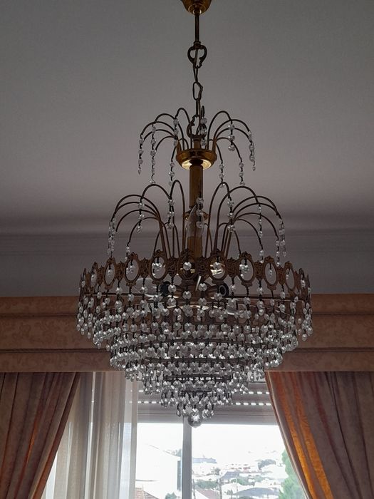 Candeeiro teto cristal