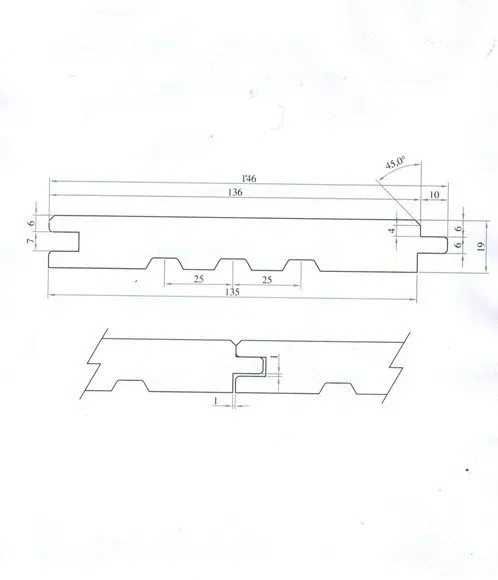 Podbitka szalówka z drewna profil FAZA