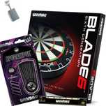 Набір для гри в дартс мішень з сизаля Blade6 та дротики Winmau Англія