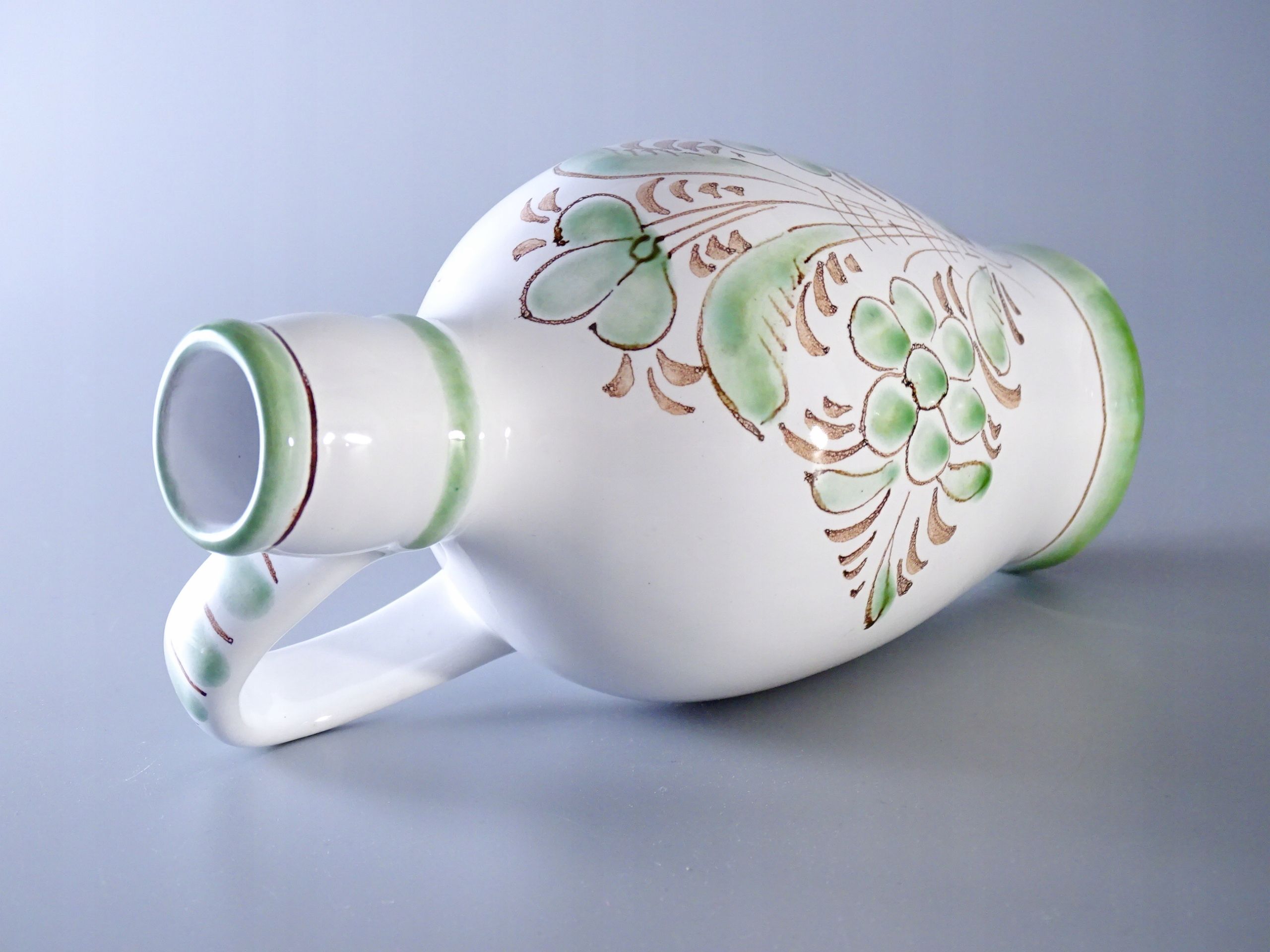 ręcznie malowany flakon buteleczka ceramiczna