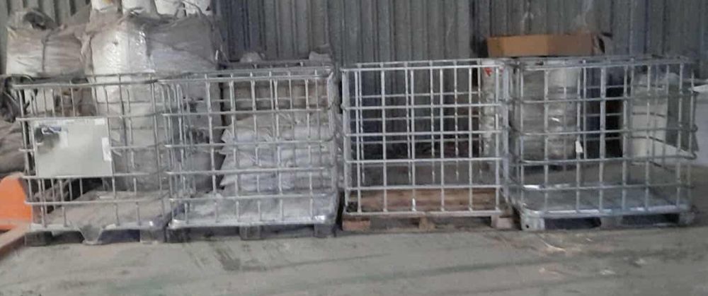 Solidne kosze po mauzerach IBC 1000L Idealne na drewno/magazyn itp