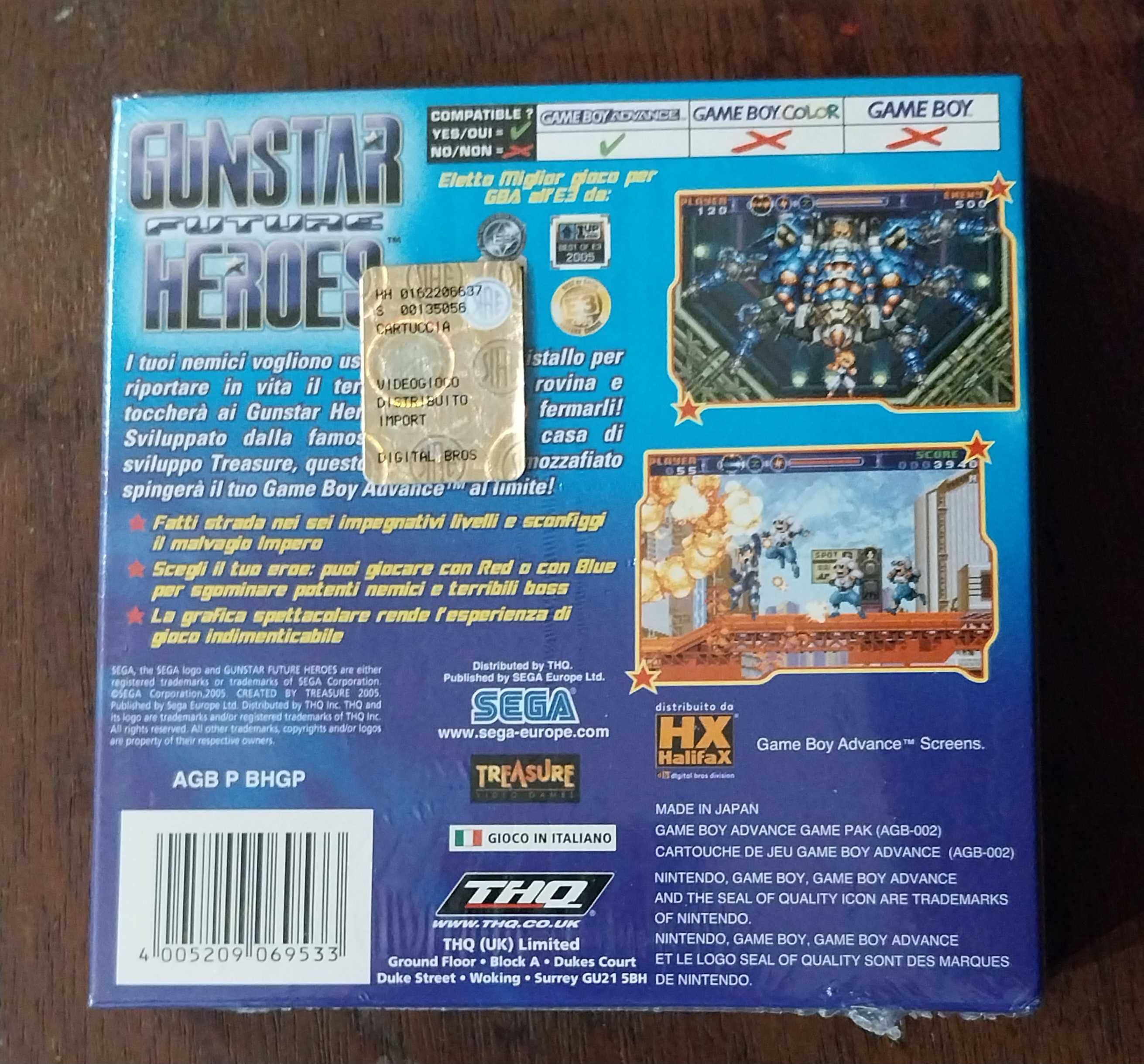 Gunstar Future Heroes Novo Gameboy Advance