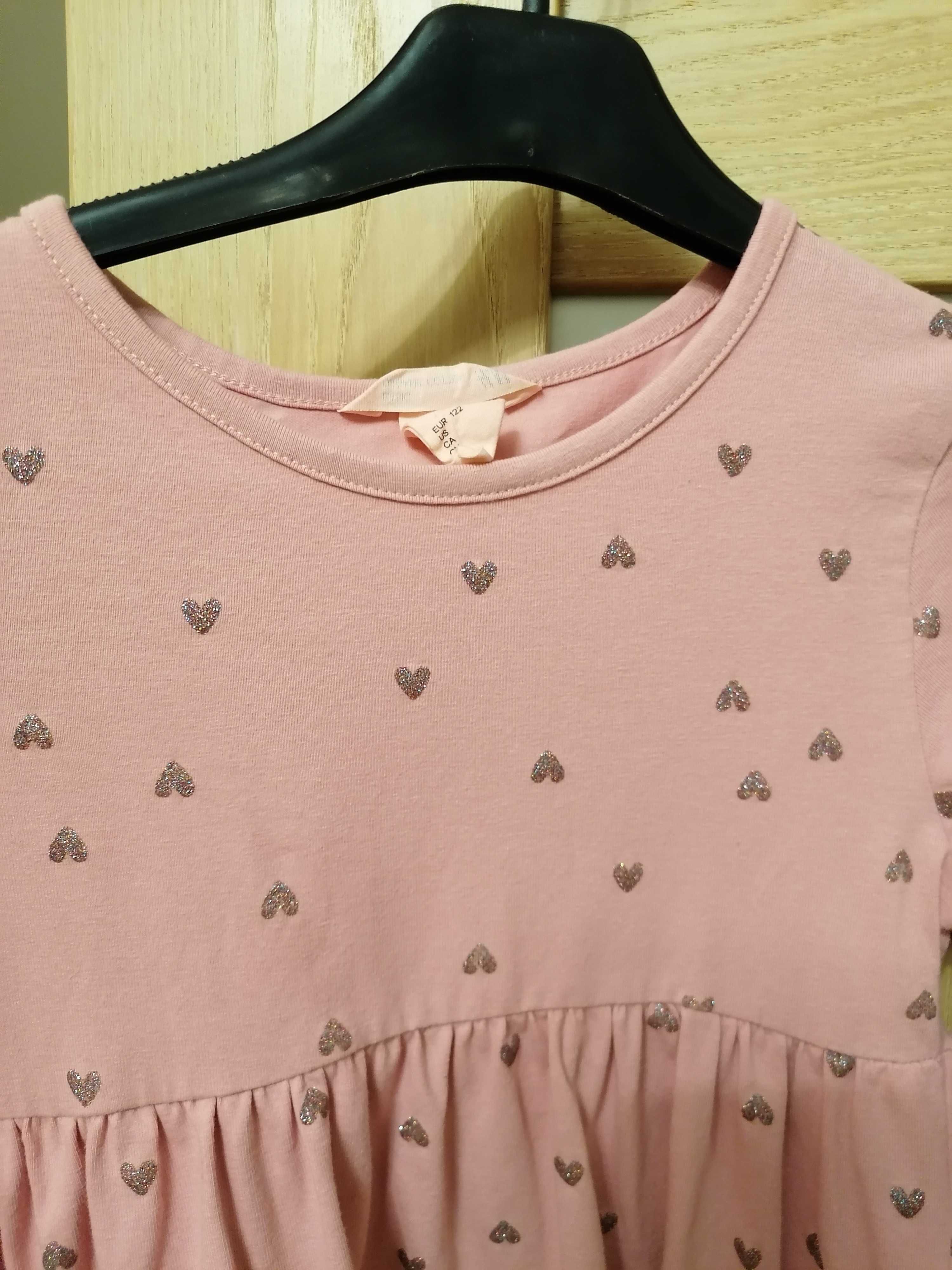 Sukienka różowa dla 6 latki H&M