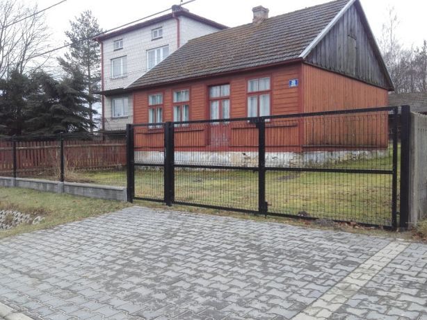 Brama przesuwna żaluzjowa palisadowa ocynkowana malowana proszkowo