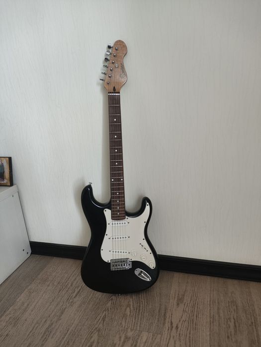 Електрогітара Encore Strat Black + Westfield чохол
