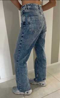 jeans bootcut szerokie damskie